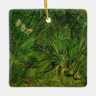 Två vita fjärilar av Vincent van Gogh Julgransprydnad Keramik