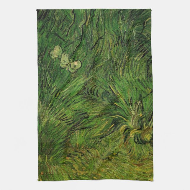 Två vita fjärilar av Vincent van Gogh Kökshandduk (Vertikal)