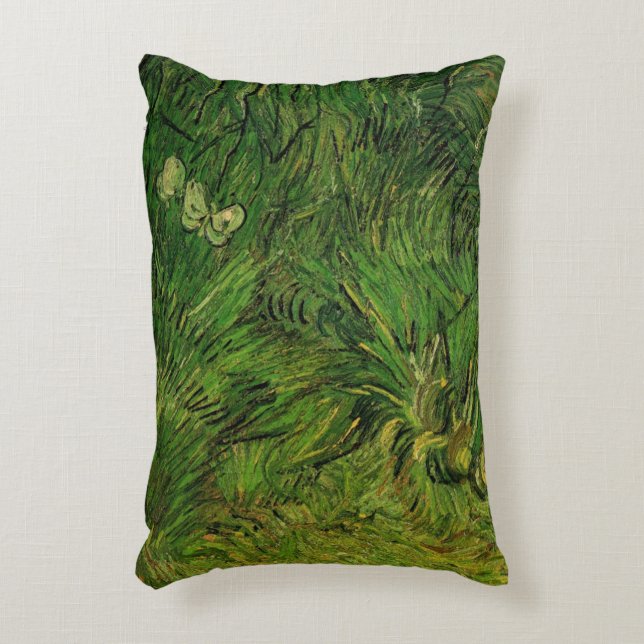 Två vita fjärilar av Vincent van Gogh Prydnadskudde (Framsidan(Vertikal))