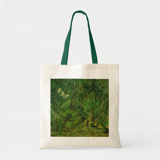 Två vita fjärilar av Vincent van Gogh Tygkasse (Framsidan)