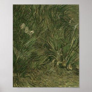 Två vita fjärilar, Van Gogh Fine Art Poster
