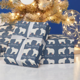 Två vita polar presentpapper