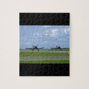 Två Vought F4U Corsairs, Landing_WWII flygplan Pussel