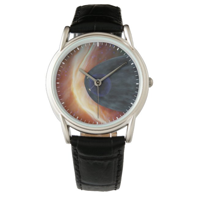 Två Voyager rymdfarkoster utforskar turbulent rymd Armbandsur (Framsida)