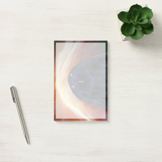 Två Voyager rymdfarkoster utforskar turbulent rymd Post-it Block (Kontor)