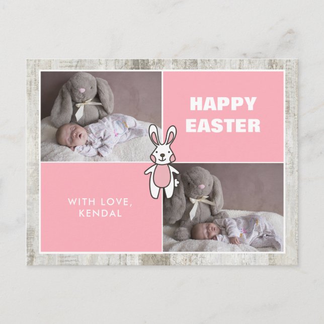 Två vykort för fotokollage Påsk (Framsida)