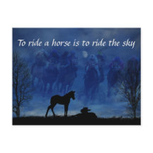 Två vykort för hästfolie för hårsäck