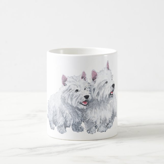 Två Westies Kaffemugg (Center)