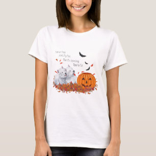 Två Westies på Halloween T Shirt