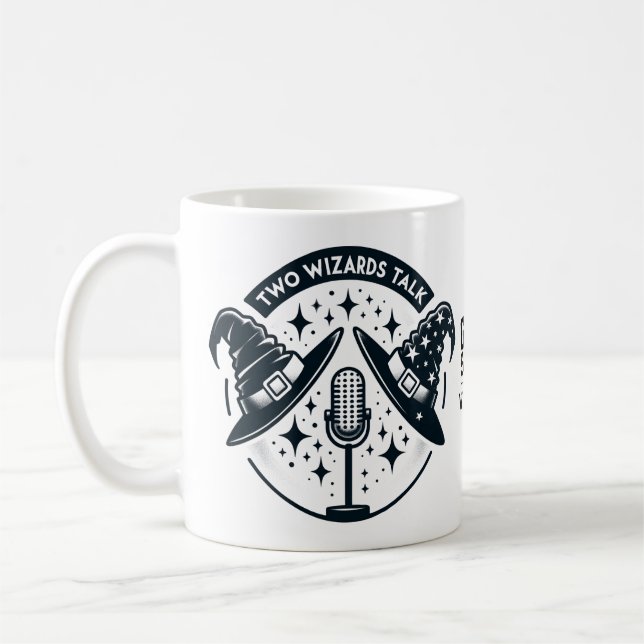 Två Wizards Talk Kaffemugg (Vänster)