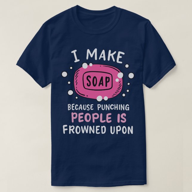 Tvåap Skapar Soap Maker T Shirt (Design framsida)