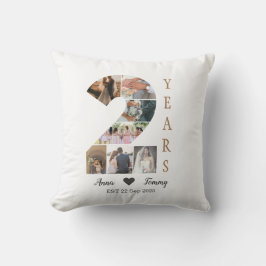 Tvåårsdag för bröllopet kudde