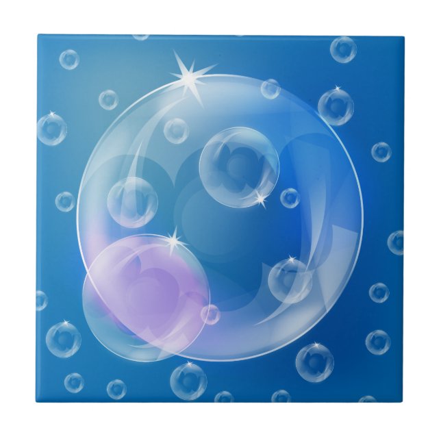 Tvåbubblor Kakelplatta (Framsidan)