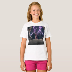 Tvåbultande katt t shirt