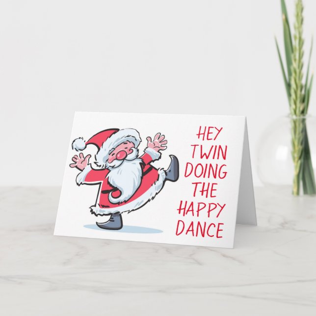 *TVÅDOSERING AV LYCKLIG-DANSEN SE OSS I CHRISTMAS  HELGKORT (Framsida)