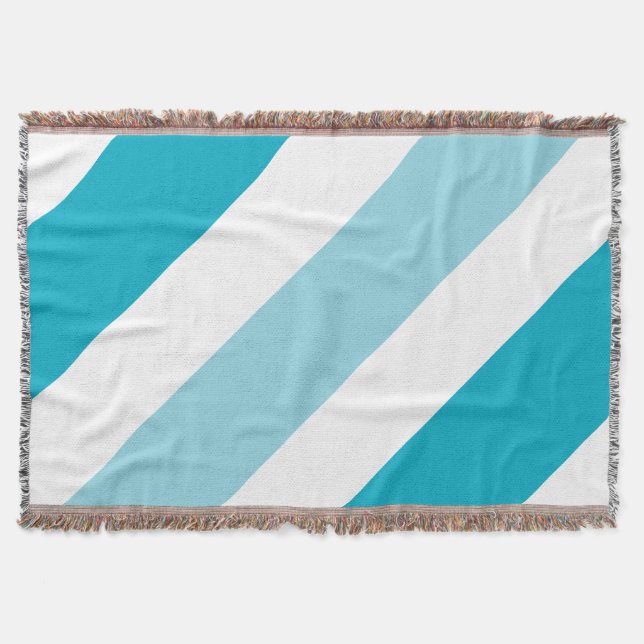 Tvåfärgad, randad filt (Framsidan)