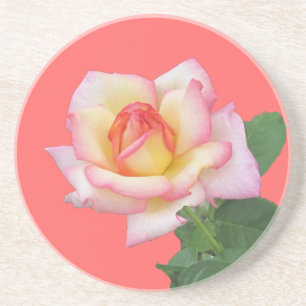 Tvåfärgad Rosa ros Underlägg Sandsten