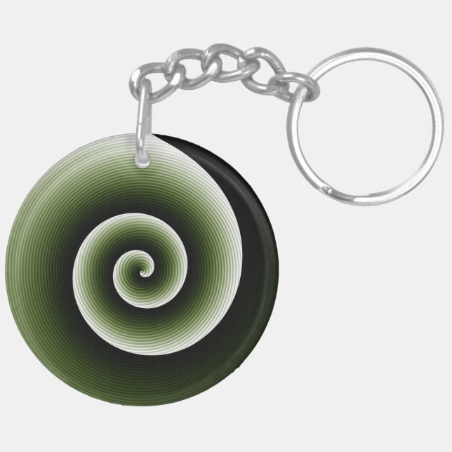 Tvåfärgad spiralformad konst (Höger Baksida)