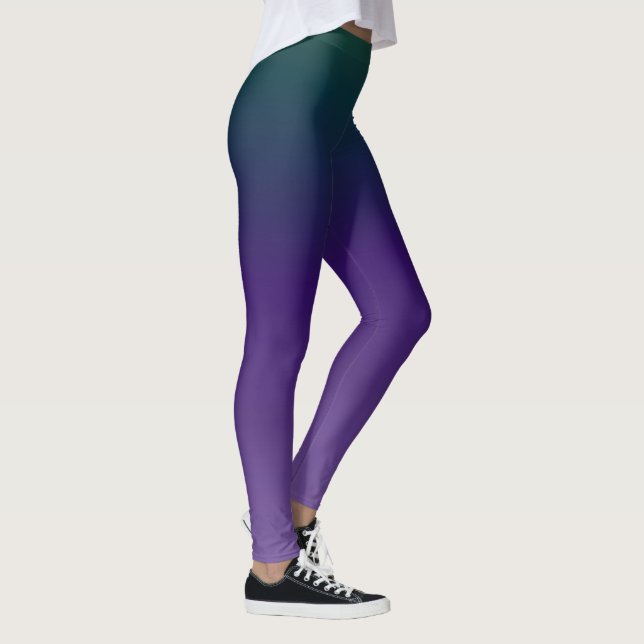 Tvåfärgad Trendig för färgprov Leggings (Höger)