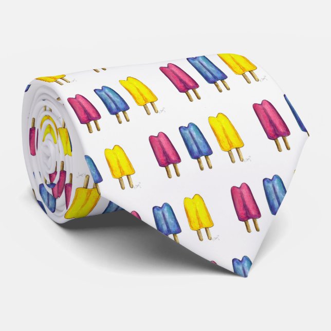 Tvåfärgad vattenfärgspopulation sommaris lolly slips (Rullad)