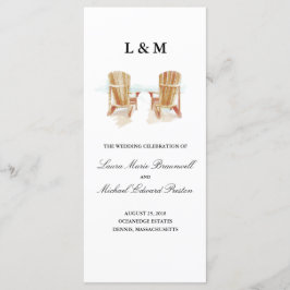 Tvåfärgade Adirondack-stolar | Ceremonistiskt prog Program