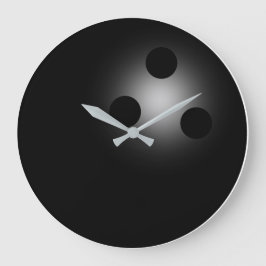 Tvåfärgat väggklocka för svart kåpa