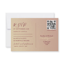 Tvåfunktionell romantisk bröllops QR-kod