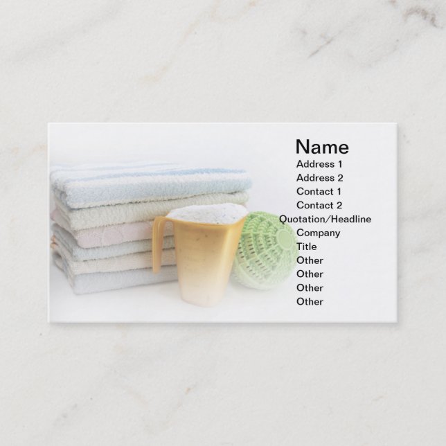 Tvagningutrustning Visitkort (Framsida)