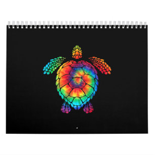 Tvåhavssköldpadda - tium dye Rainbow Hippie - ko Kalender