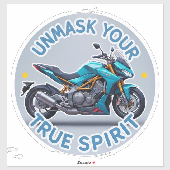Tvåhjulig motorcykel dekal konst (Ark)