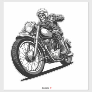 Tvåhjulig motorcykel dekal konst