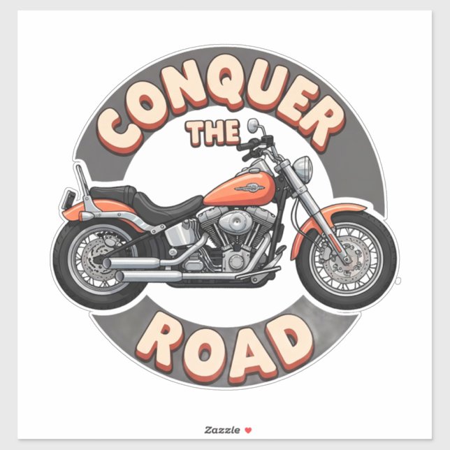 Tvåhjulig motorcykel dekal konst (Ark)