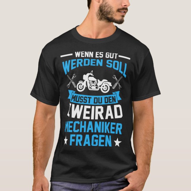 Tvåhjulsmekanik T Shirt (Framsida)