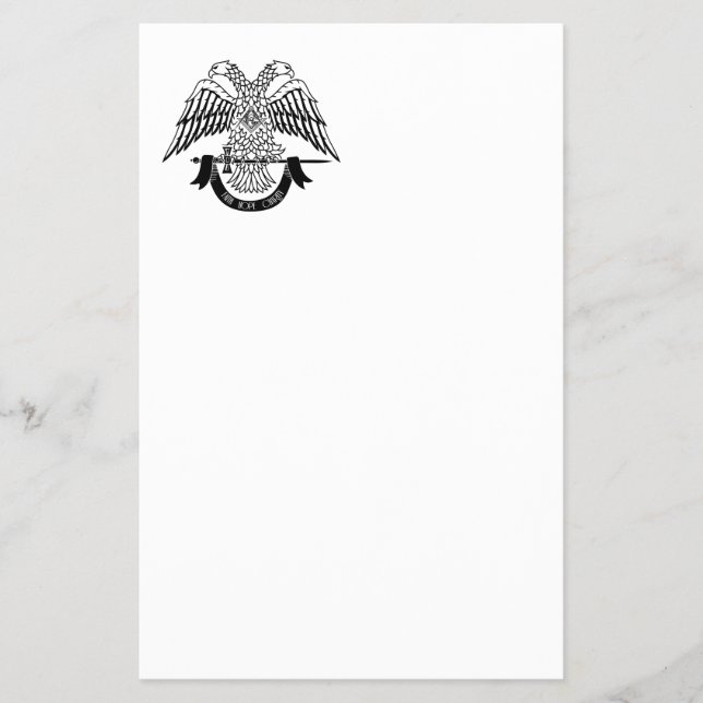 Tvåhöns som Masonisk symbol Flygblad (Framsidan)