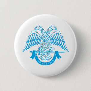 Tvåhöns som Masonisk symbol Knapp