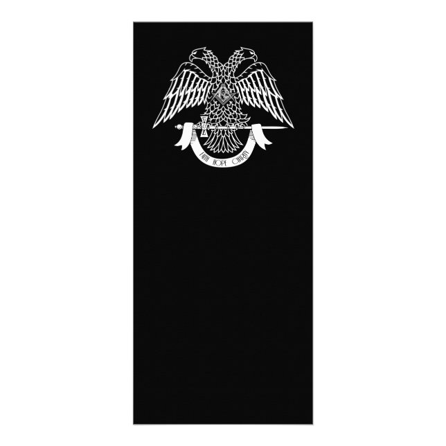 Tvåhöns som Masonisk symbol Reklamkort (Framsidan)