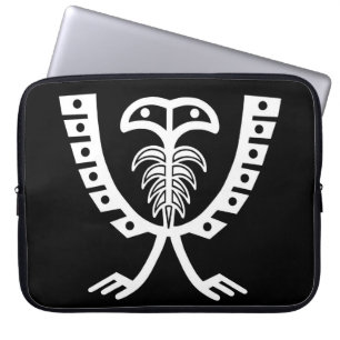 Tvåhövdad Vit Örn Laptop Fodral