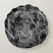 Tvajsade fyrkanter, grått och svarta 'penseldrag'