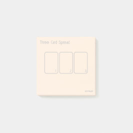 Tvåkortsspridning (liten, enkel guld) post-it block