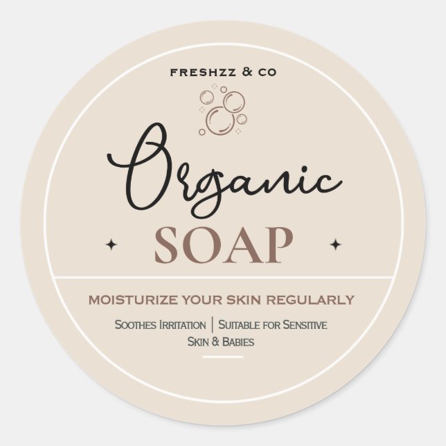 Tvål Etiketter, Etiketter För Burkar, Lotion Etike (Framsida)