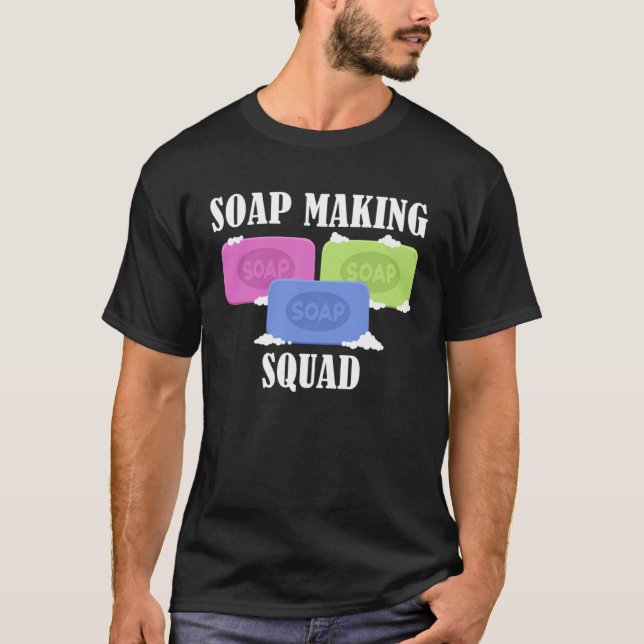 Tvål Skapar Fyrkantig Crafter Ironic Sayed Crawing T Shirt (Framsida)