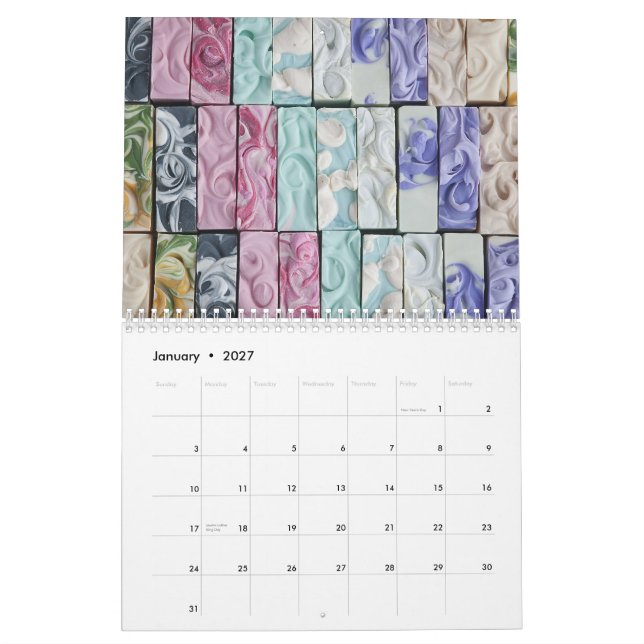 Tvålkonstkalender Kalender (Jan 2027)