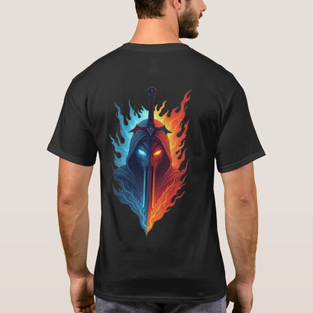 Tvånaturskran - brandskydd och isskydd t shirt (Baksida)