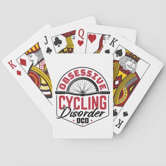Tvångscykelstörning Cyklist Casinokort (Baksidan)