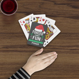 Tvångsfamiljens Roligt jul Humor Casinokort