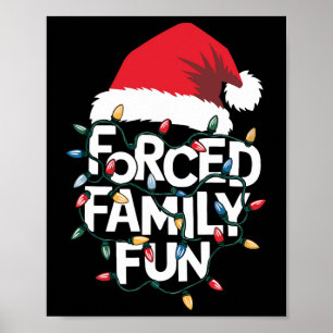 Tvångsfamiljens Roligt Sarcastic jul Funny Julafto Poster