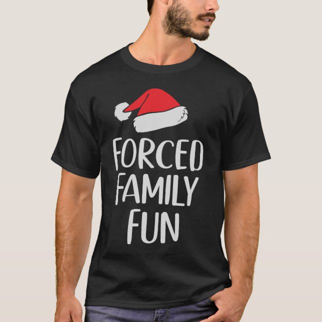 Tvångsfamiljens Roligt Sarkastic-julfonen T Shirt (Framsida)