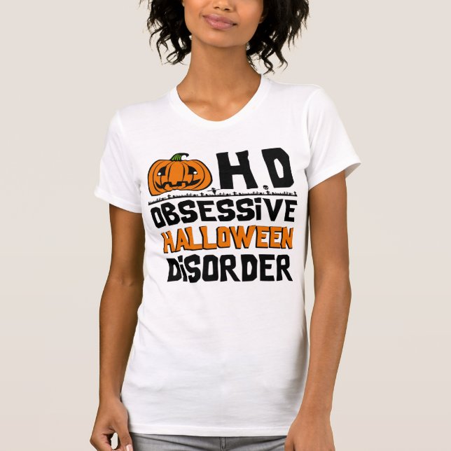Tvångsmässig Halloween oordning Tee Shirt (Framsida)