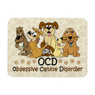 Tvångsmässig hund- oordning för OCD Magnet