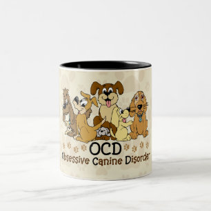 Tvångsmässig hund- oordning för OCD Två-Tonad Mugg